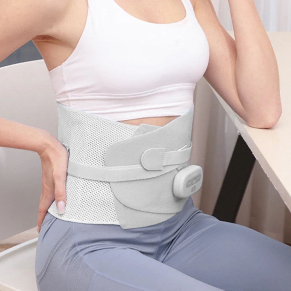 New Waist Massager Heating Massage Belt Abdominal Slimming Relieve Lumbar Pain Electric Waist Massager