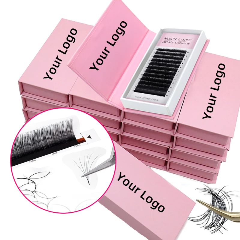 Easy Fan Volume Lash Supplier Wholesale Natural Thickness Eyelash Cc D Dd L  Curl Volume Mink Individual Eyelash Extension
