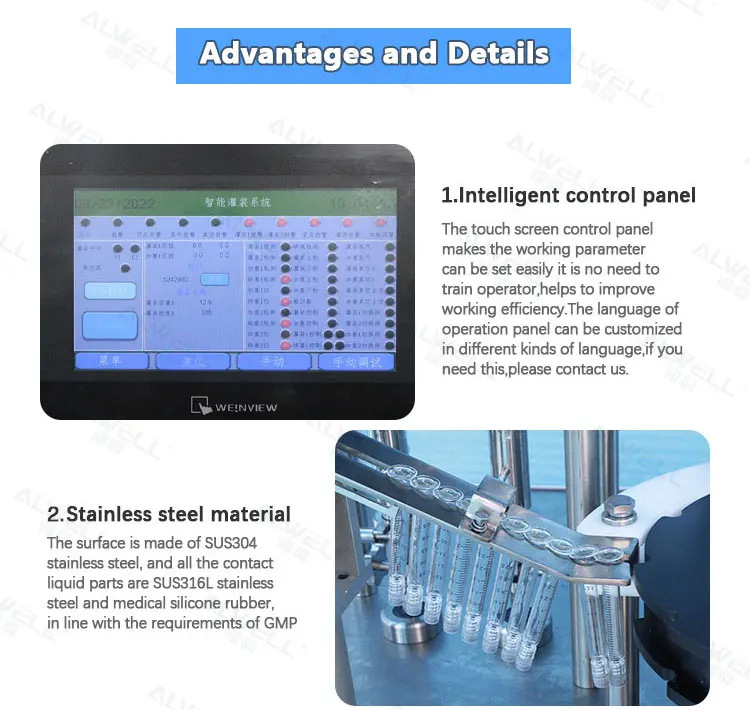 Automatic Disposable Syringe Filling Machine Prefilled Cartridge Syringe Fill Machine