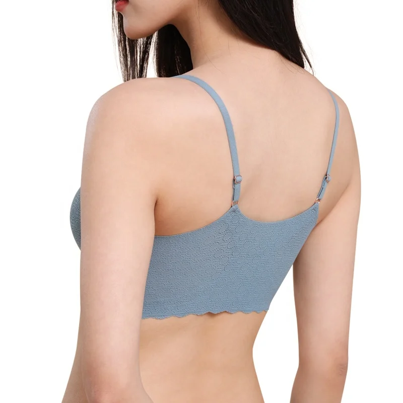 best quality cute 16 year girl bra padded Seamless Women lace bra tops full cup bra without wire design ladies