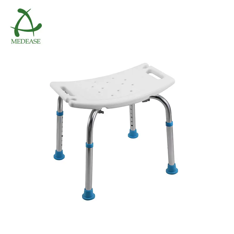 MEDEASE Used In Bathroom Rectangle Type Adjustable Height Bath Chair With No Back