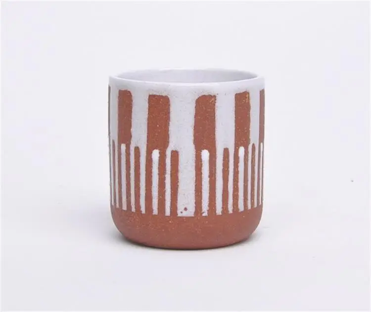 Hot sell Antique europe cylinder shape hand painted storage jars ceramic  canister with lid for kitchen