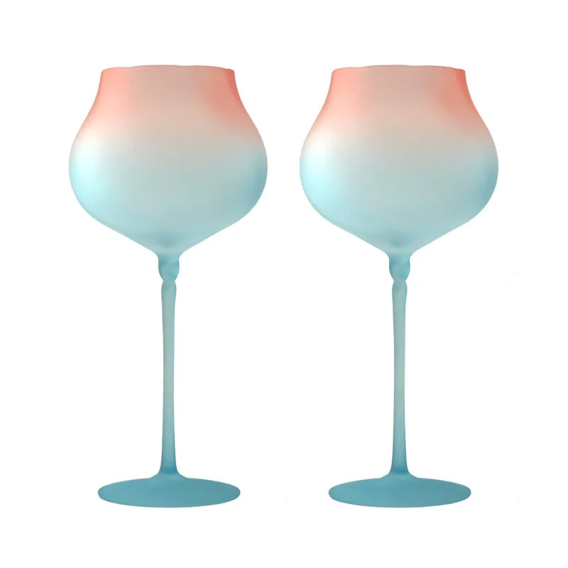 crystal wine glass high-grade light luxury wine glass creative home tall glass ins smart drinkware