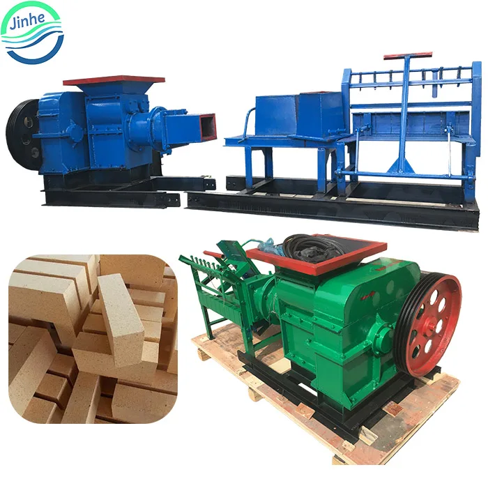 Spiral extrusion diesel clay earth fire brick press extruder electric red soil interlocking clay brick making machine
