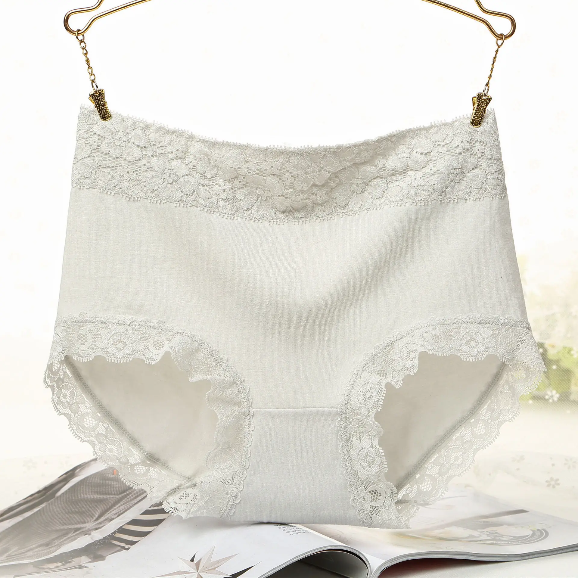 2021 Wholesale Lace Underwear High Rise Seamless Panties Period Undies Ladies Lingerie Women Cotton Panties