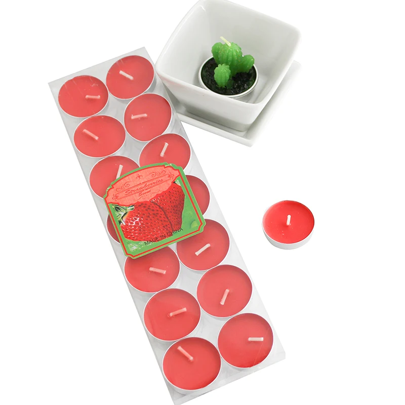 6g 2hrs Wholesale High Quality Unscented Paraffin Tea Light Color Tea Candles