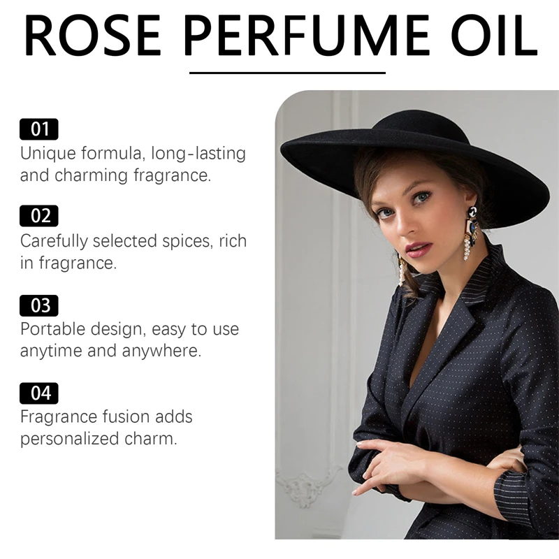 Roxelis 10ml roll on perfume neck line lightening skin whitening brightening firming smoothing perfume oil roll on bottle