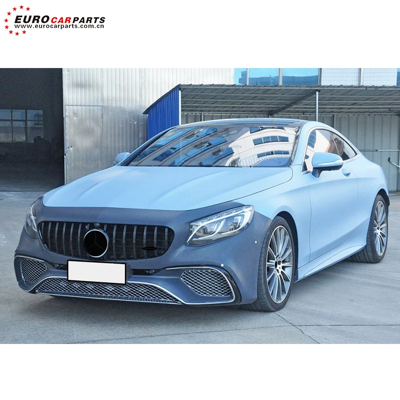 S-class W217 coupe S63 S65 Комплект кузова подходит для детали корпуса из пластика передний бампер боковые юбки задний диффузор