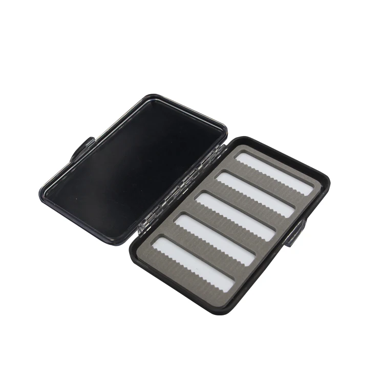 
Portable Outdoor bait tool ABS shell EVA Inner pad Clear plastic fly fishing tackle box 