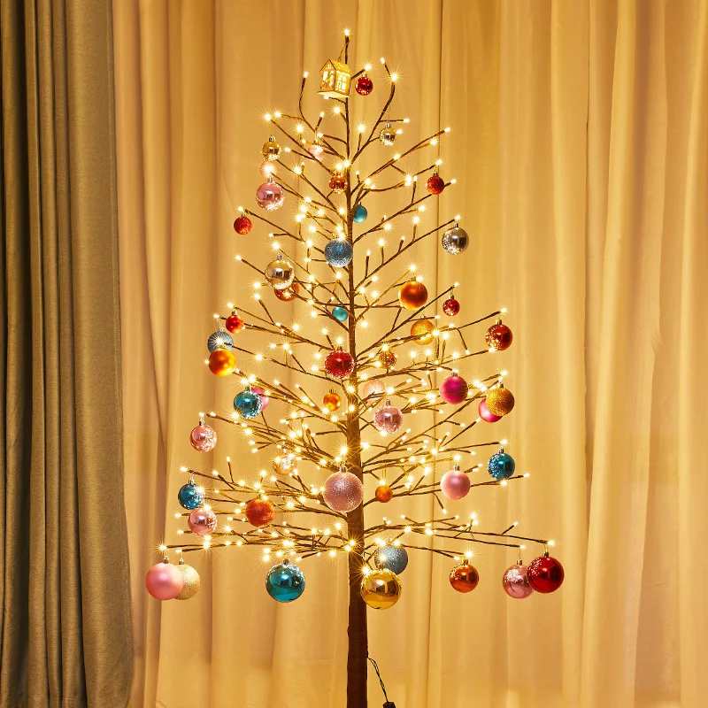 C098 New Trens LED Lighted Christmas Tree Multiple Sizes artificial tree Christmas New Year Decorations