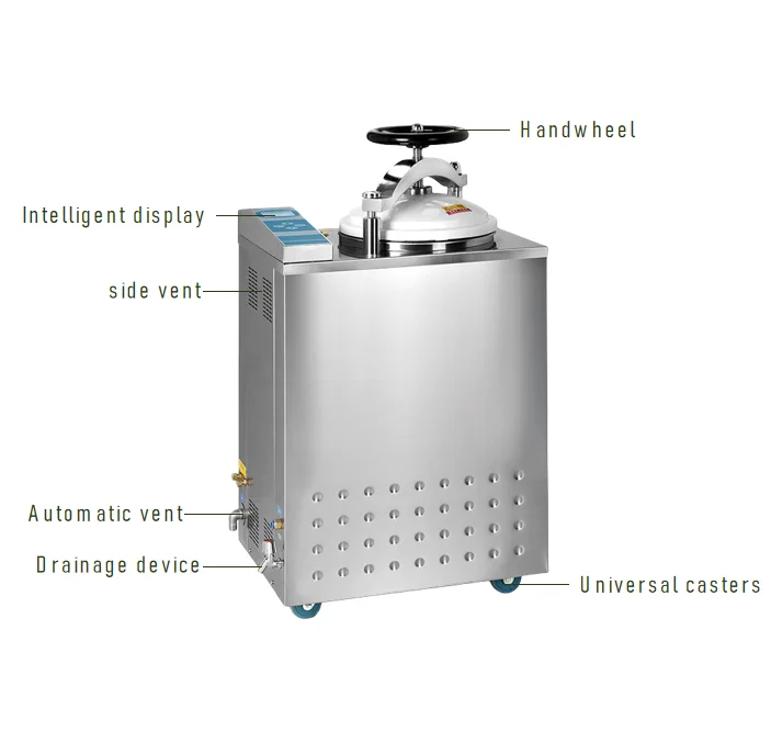 autoclave steam sterilizer retort machine automatic high pressure for medical Instruments Culture media Waste