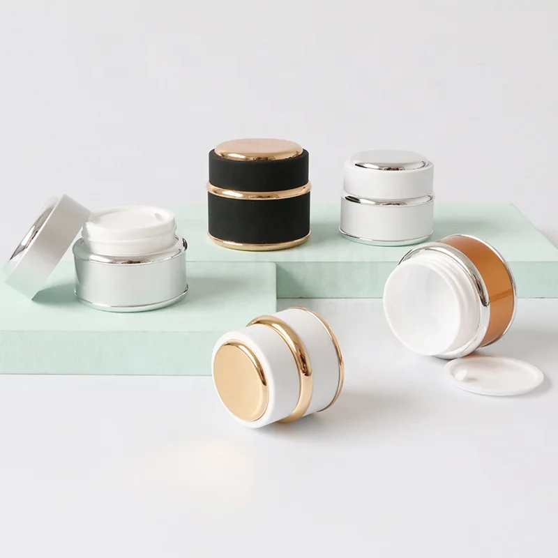 E-better empty luxury 5ml 7ml 15ml 30ml 50ml Plastic Cosmetic Cream Packaging Jar Container