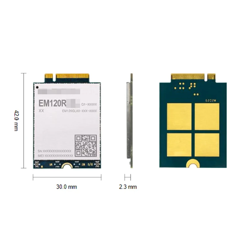 Quectel LTE Cat 12 модуль LTE-A EM120RGL EM120RGLAU-M21-SGADA M.2 форм-фактор 4G GPS для M2M и iot-приложений