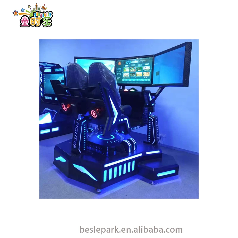 Besirui  Hot Selling Driving VR Simulator Equipment 9DVR Virtual Reality Three-screen Racing Driving Simulator