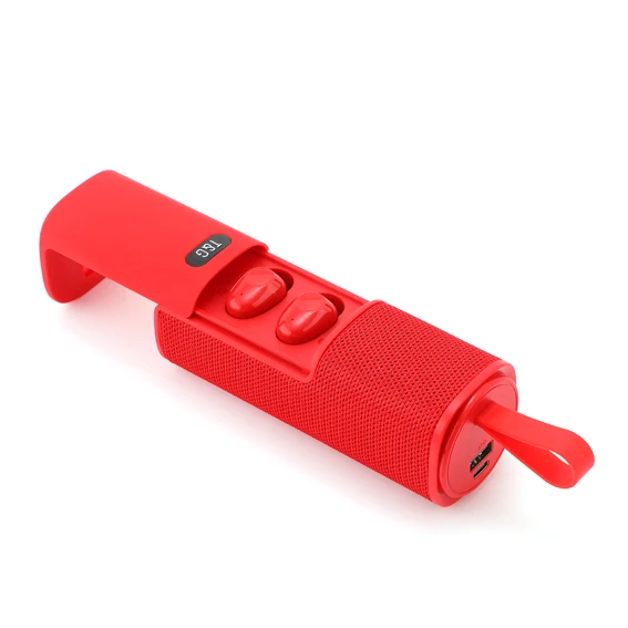 Best selling portable Stereo sound 2 in 1 TG807 Speakers and BT Earbuds with 1000mah powerbank for all smart phone