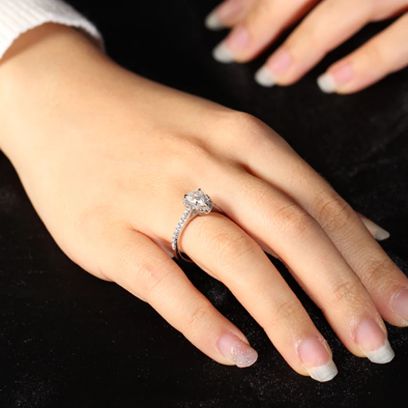 Hot Sale Custom Rings Design 9/10/14/18k  Gold Lab Grown Diamond 1-5ctMoissanite Jewelry Wedding Band Ring