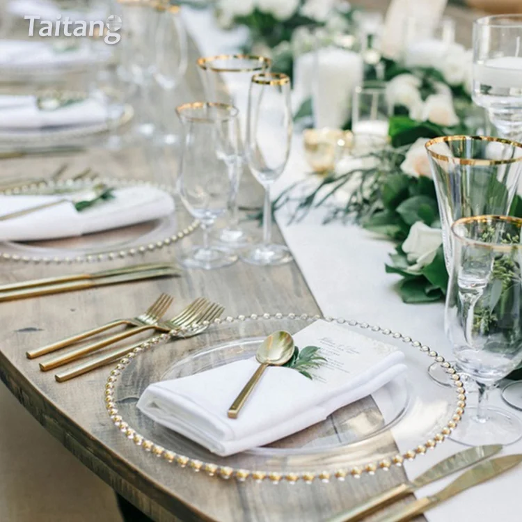 Taitang Banquet Cheap White Dinner Plates Wedding Porcelain Catering Plate Sets For Restaurant