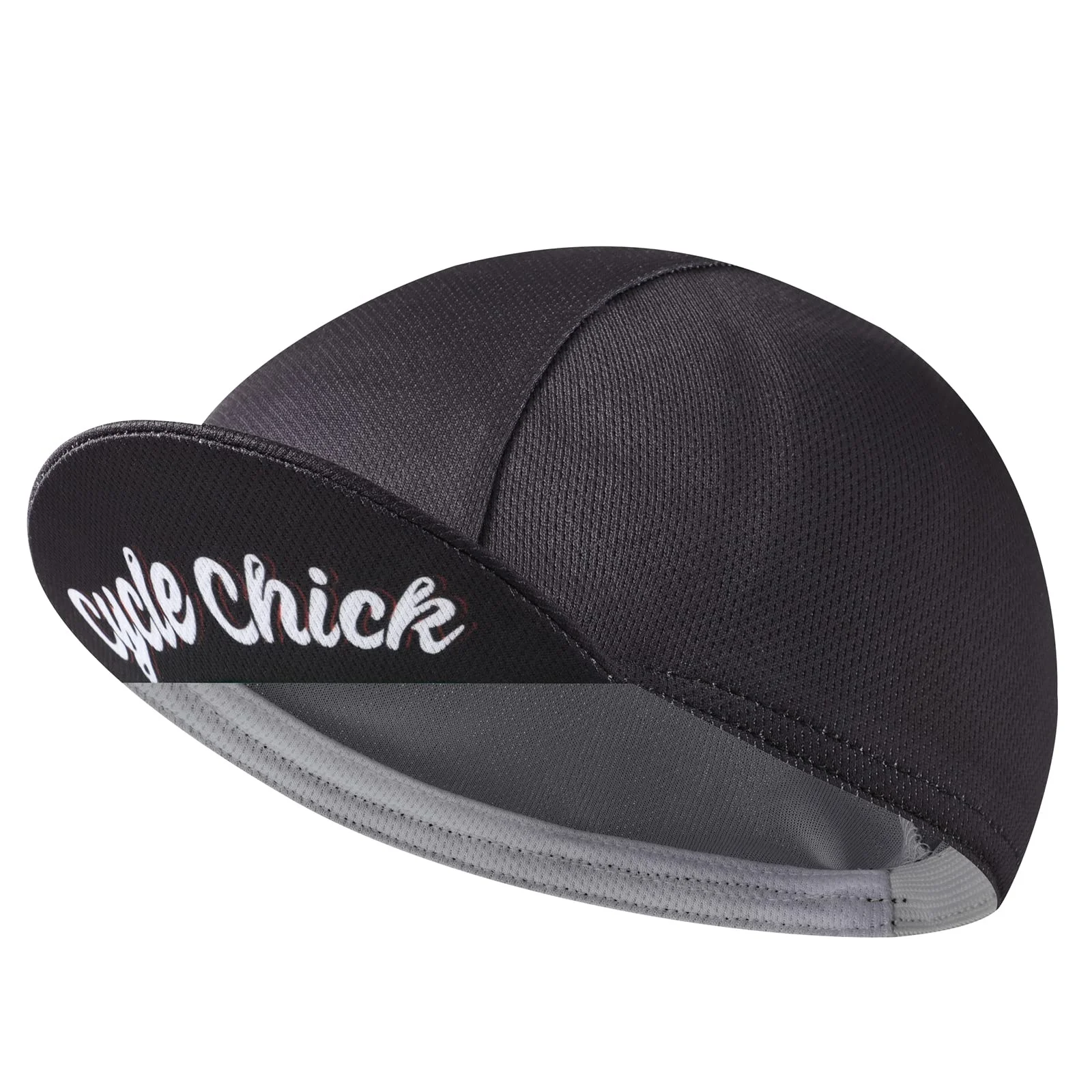 Wholesale Polyester Quick Drying Sublimation Digital Printing Eyelet Mesh Bike Hat Custom Elastic Fitted Sport Cycling Cap