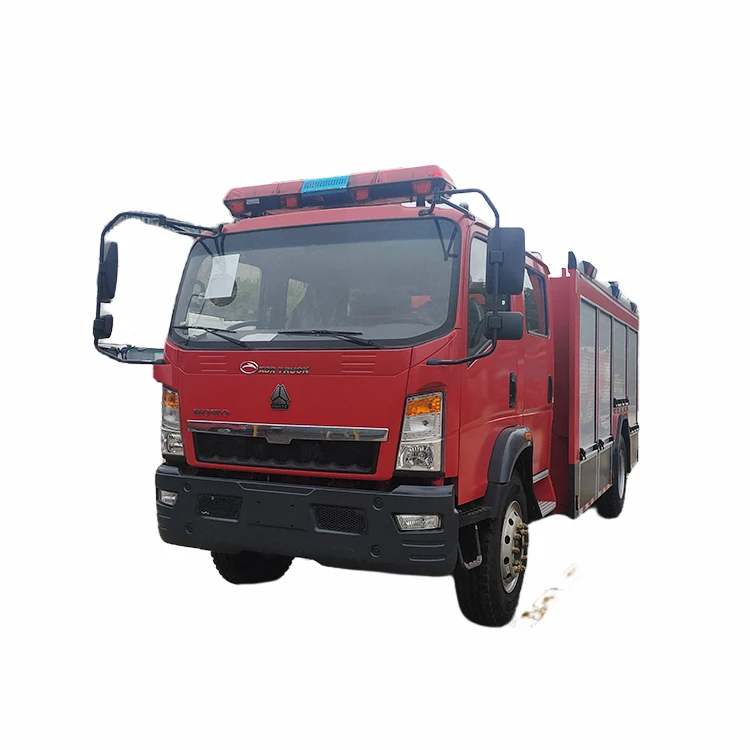 China Brand New Howo Standard Dimension 4x4 Fire Fighting Truck Price