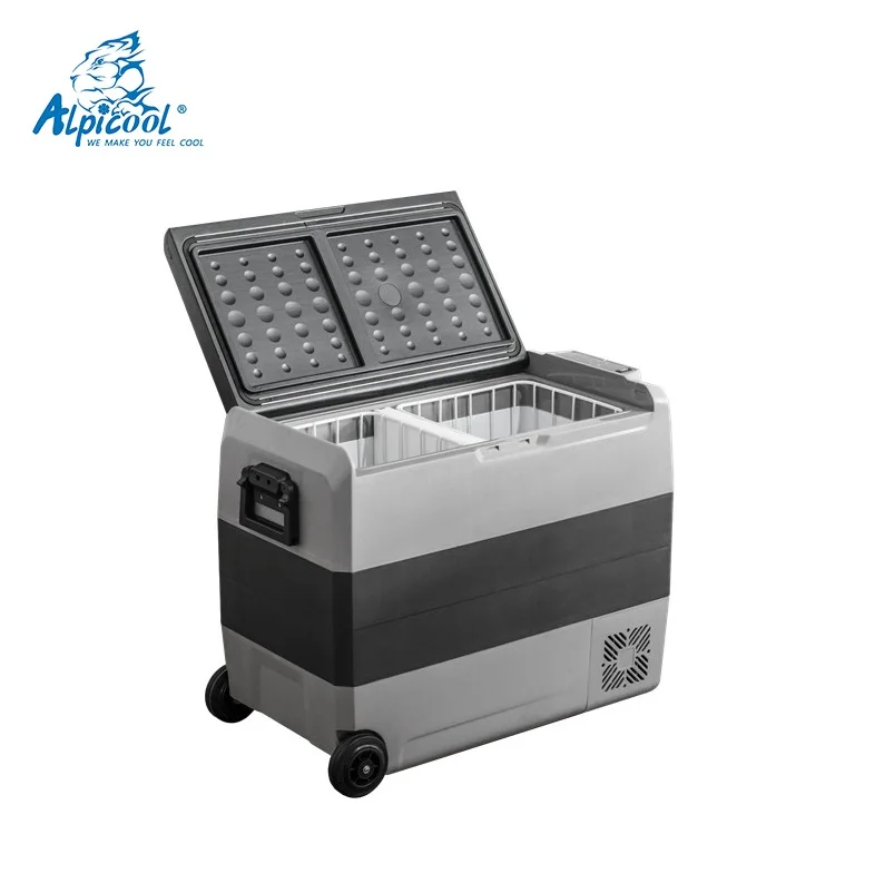 Компрессор Alpicool T60 DC портативный Двухзонный холодильник для кемпинга морозильная камера рыбалки дороги поездок пляжного автомобиля
