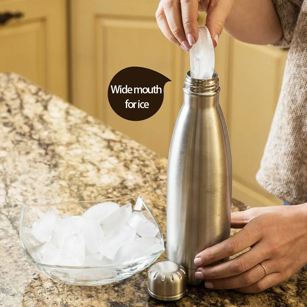 500ML Cola Bottle Vacuum Flask Thermos Water Bottle Wholesale  18/8 Stainless Steel Travel Mug for Cold Hot Drinks