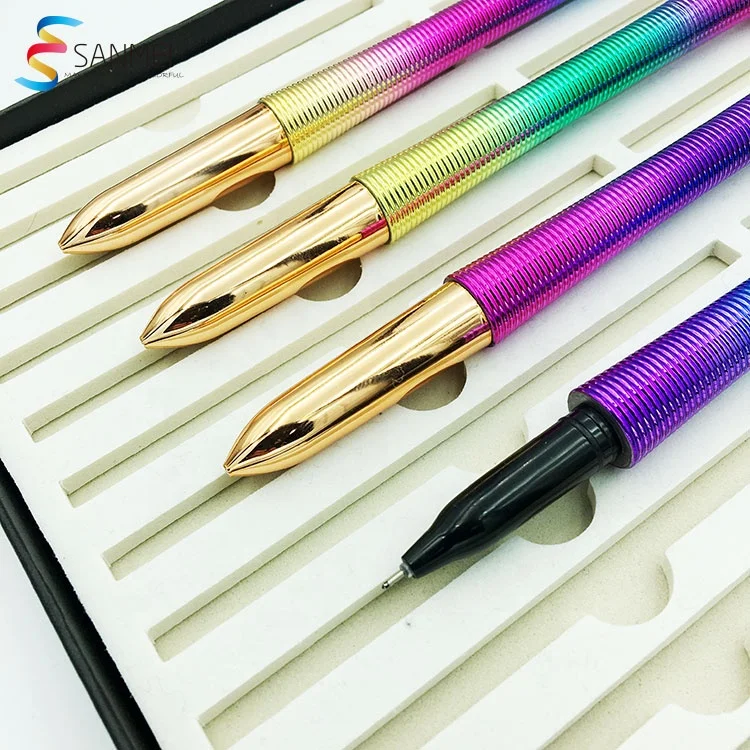 New arrival promotional spring shape colorful pen led