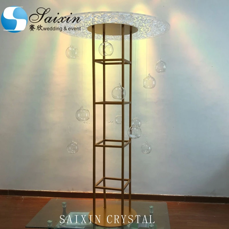 ZT-434 новых продуктов высоких лазерная резка акриловая подставка висит Кристаллы Дизайн для свадебного стола центральные