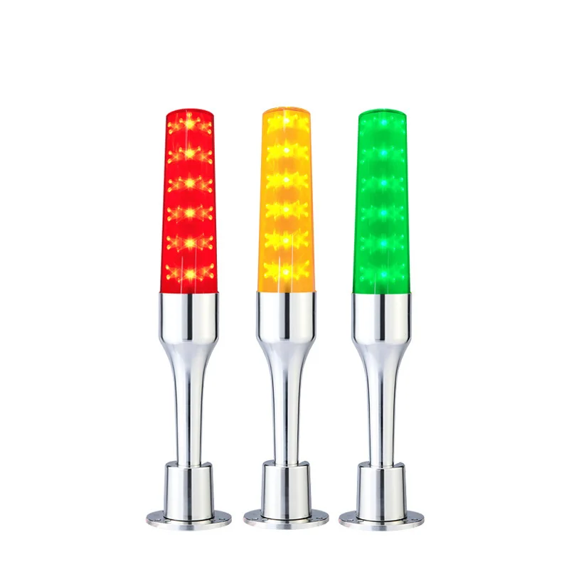 Three color alarm lamp led light 24 v warning light sound alarm machine warning lights