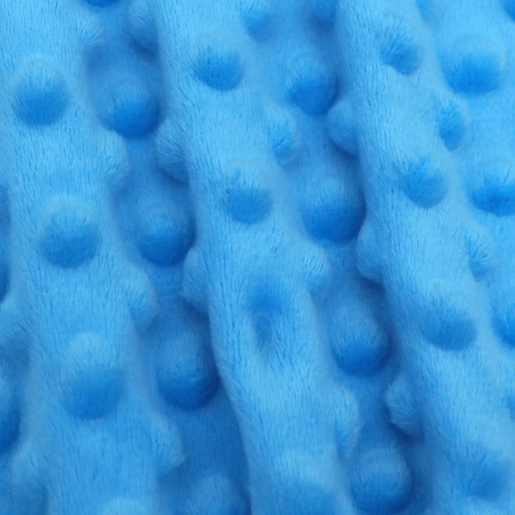 Factory Direct Sale Super soft Minky Dot Plush Crystal Velvet Fabric For Baby Blanket