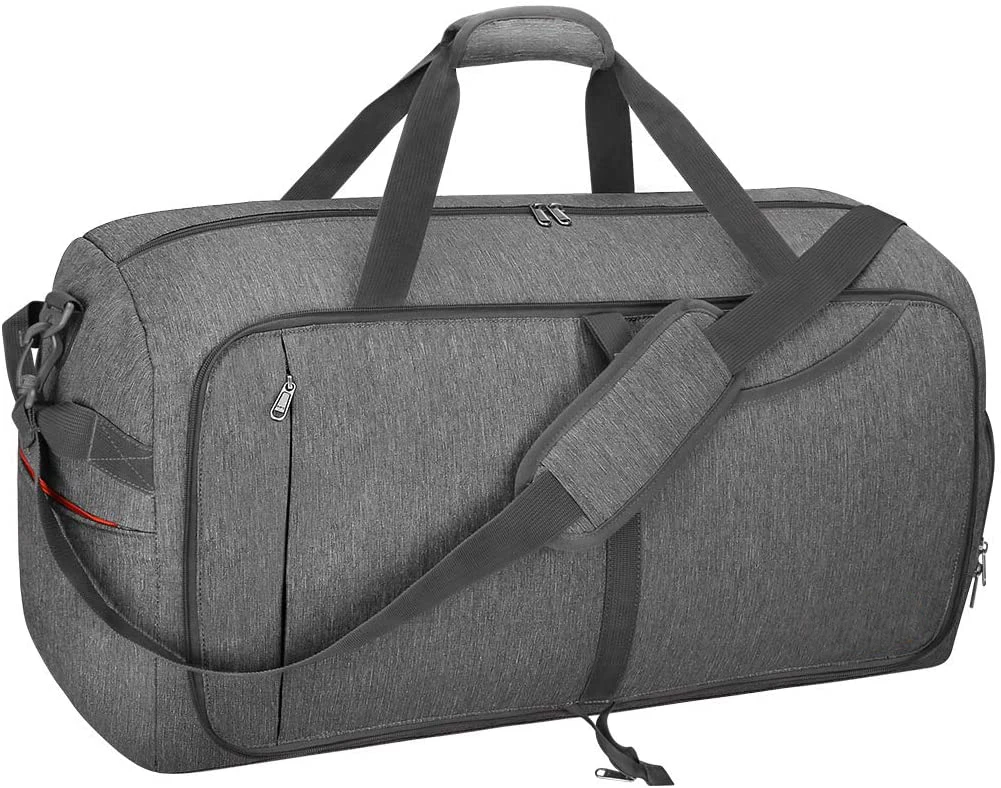 Water-proof & Tear Resistant Foldable Weekender Bag with Shoes Compartment for Men Women Travel Duffel Bags