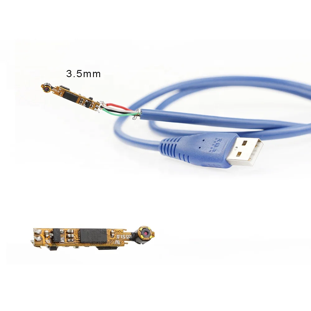 Customized 3.5mm Diameter mini Snake Tube 4 LED industrial AV USB 3.5mm endoscope camera module