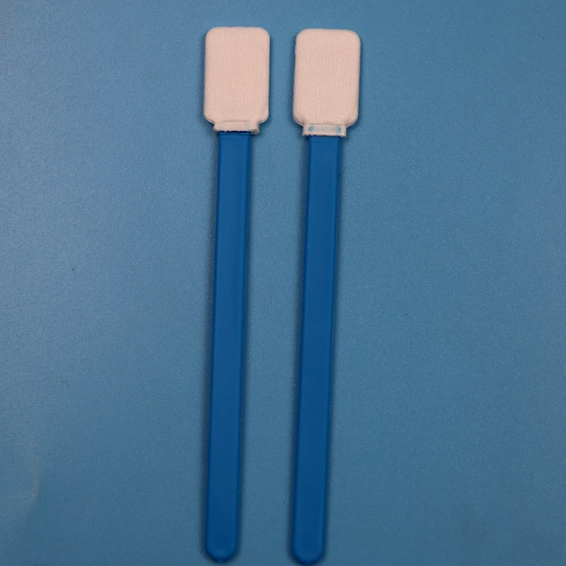 714 Lint Free Flat Rectangular Polyester Swab Cleanroom Microfiber Swab for Screen Cleaning