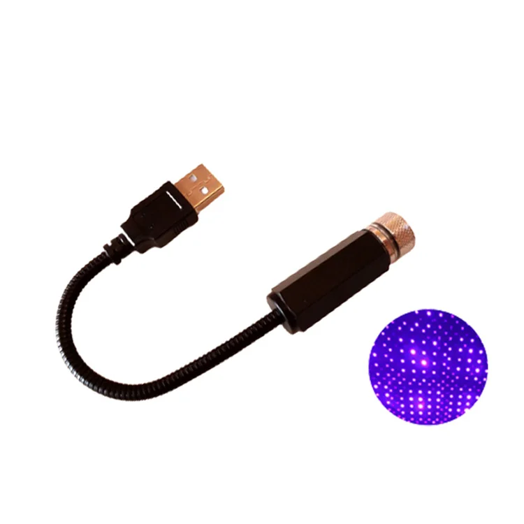 Хит продаж USB светодиодный ночной Светильник звездного неба проектор лампа атмосферная для салона автомобиля декоративный светильник крыши