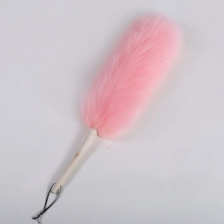 New Fashion Handmade Faux Fox Tail Fur Metal Keyring