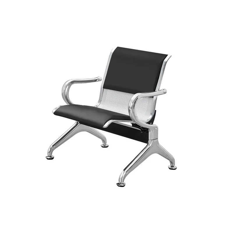 High Quality Commercial Furniture 2 3 4 Seater Waiting Room Bench Hospital Soft PU Cushion Waiting Chair Airport Bench Chair