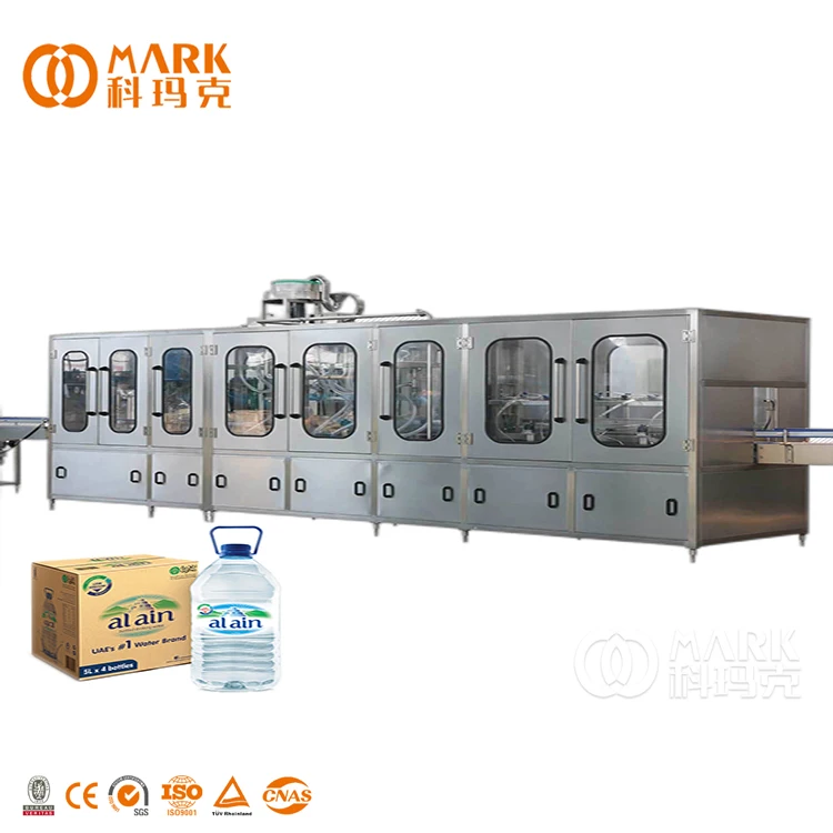 Linear RO Drinking Water Production Line Customized Automatic 5 Liter Water Bottle Purification