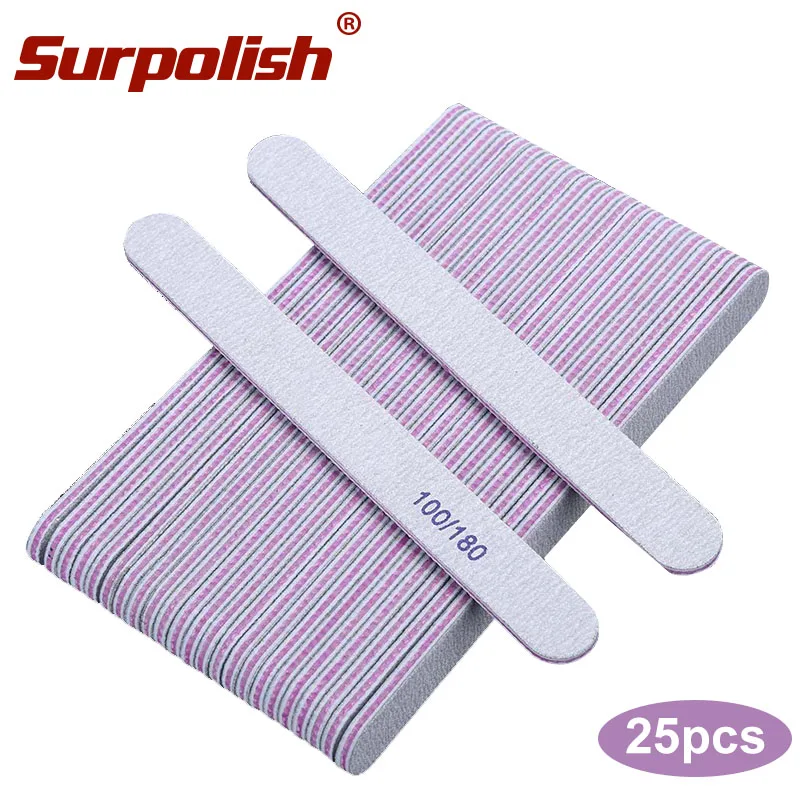 nail manicure 100/180 grit nail files 25pcs/bag wholesale