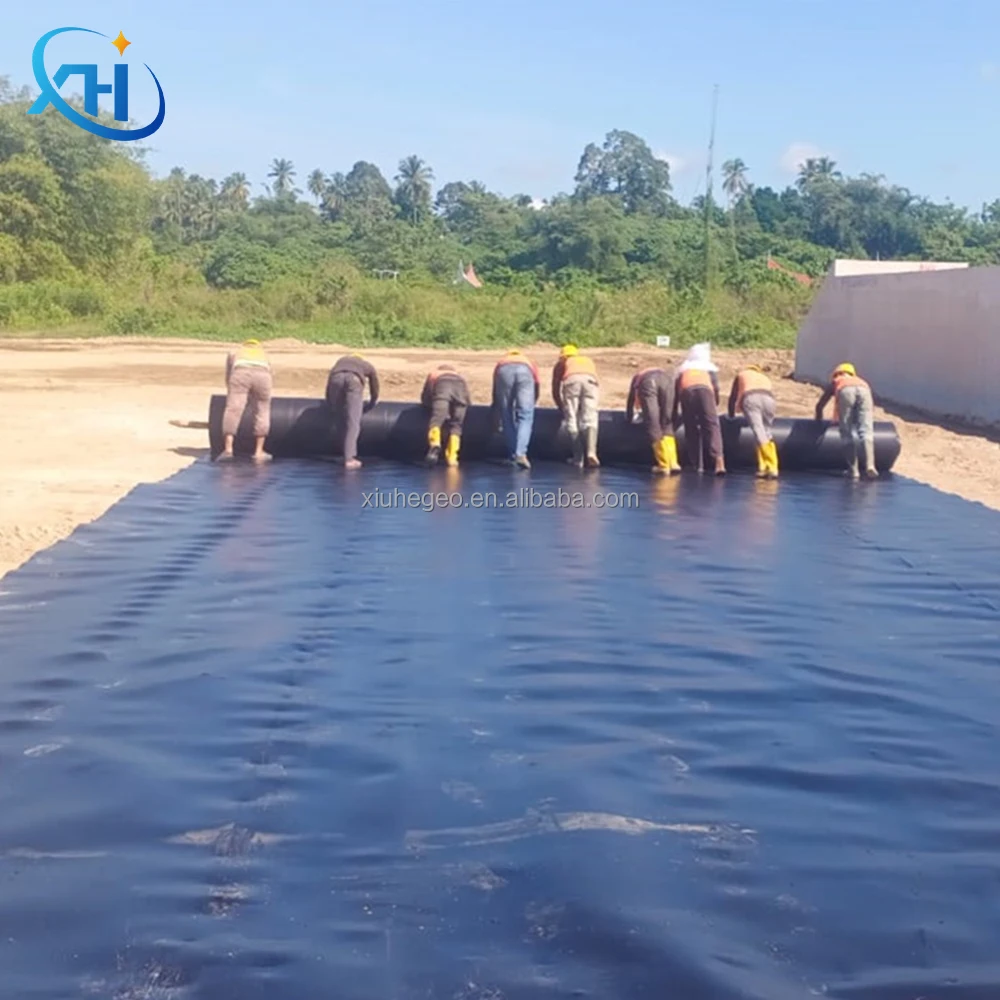 PVC EPDM LLDPE HDPE 0.5-2mm Plastic Sheet Watertight Water Geomembrane impermeable barrier
