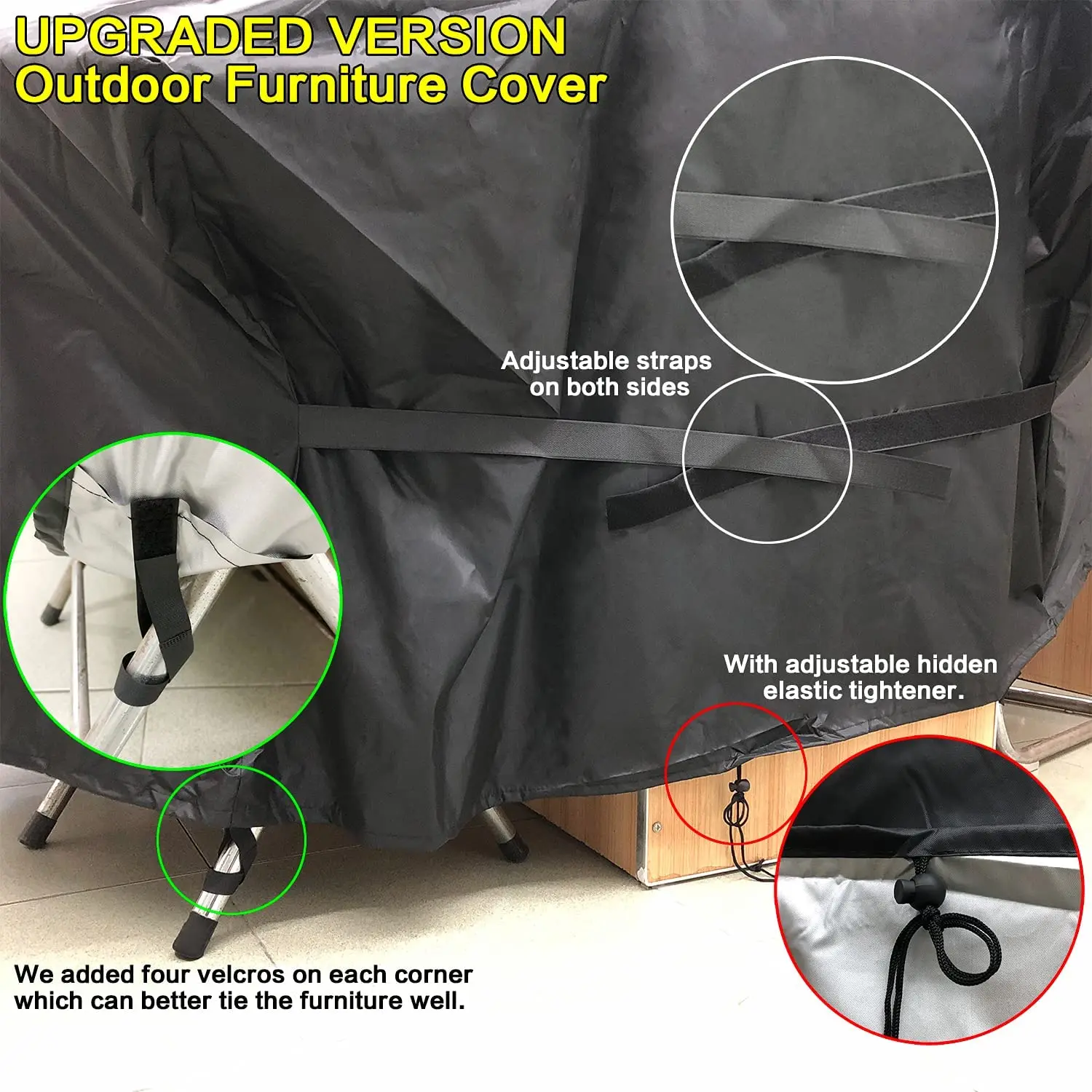 Waterproof Heavy Duty Durable Outdoor Table Set Cover Patio Furniture Covers Anti-UV