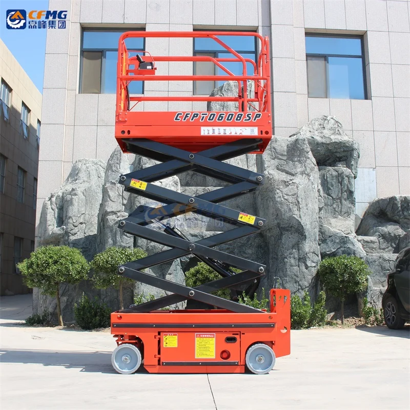 aerial personal lift manufacturer supply electric hydraulic wheeled self-propelled aerial scissor lift