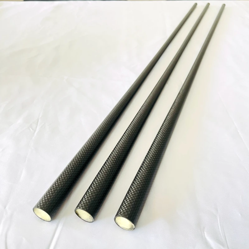 Бильярдные сигналы, заполненный пеной, высокомодульный карбоновый стержень для бильярдного кия из углеродного волокна 3K, простой матовый карбоновый стержень для портативной трубки, стержень для бильярдного кия