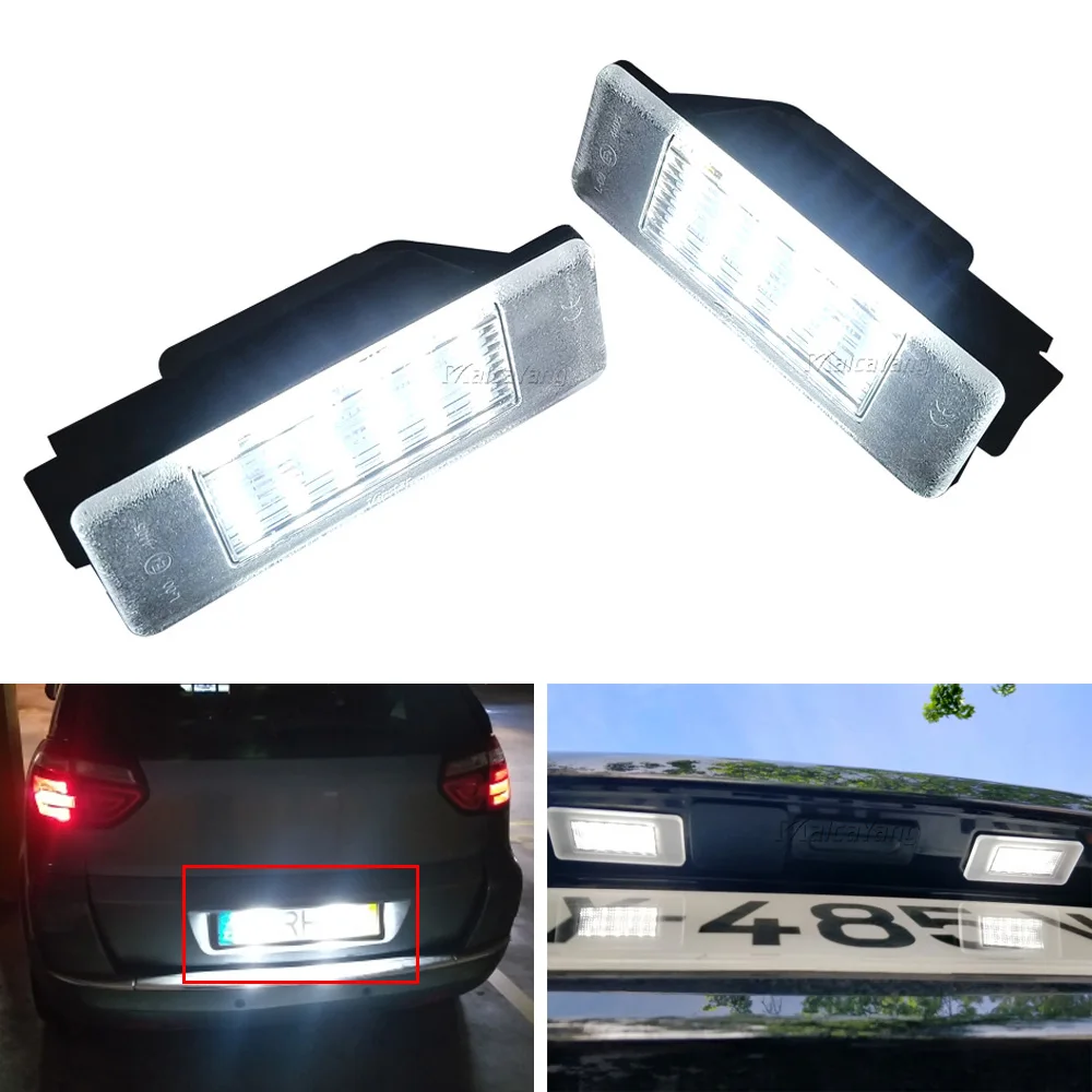 Светодиодный светильник для номерного знака Citroen C2 C3 C5 C6 C8 Peugeot 106 1007 207 307 406 407 607 лампа