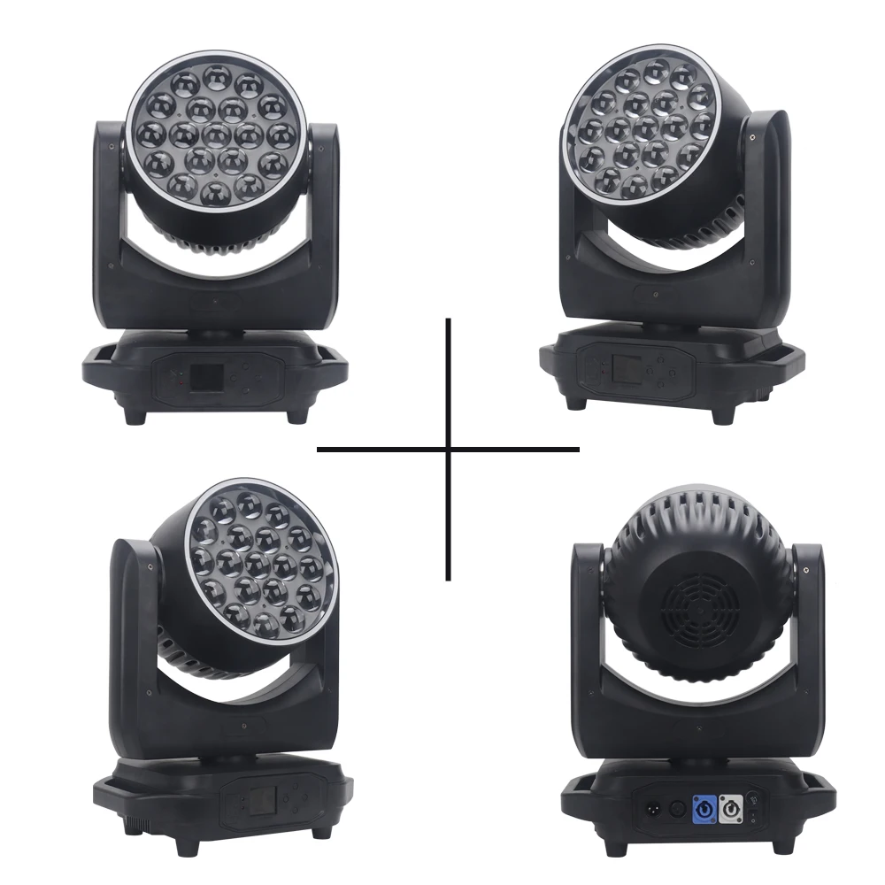 Wholesale 19X15W Zoom LED Moving Light RGBW 4in1 Dj Disco Stage Party Lights LED Pixel DMX Moving Head Wash Light