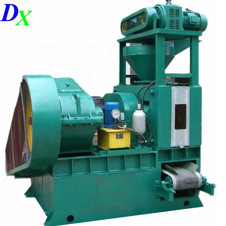 430 520 670 850 1000 type iron powder phoephogypsum calcium carbonate double rollers briquette press machine