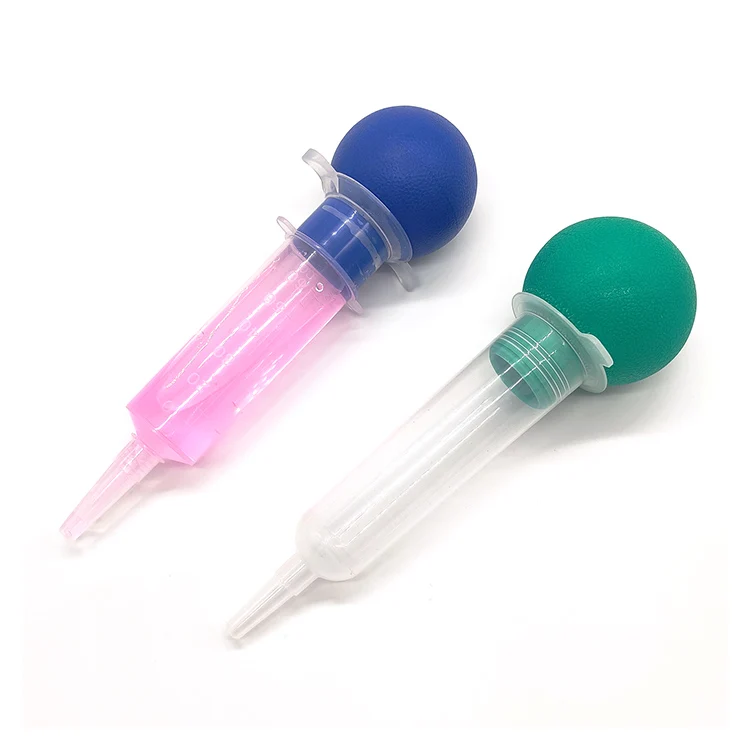 Amsino irrigation feeding syringe disposable irrigation syringe hot sale bulb irrigation syringe 60cc with tip protector