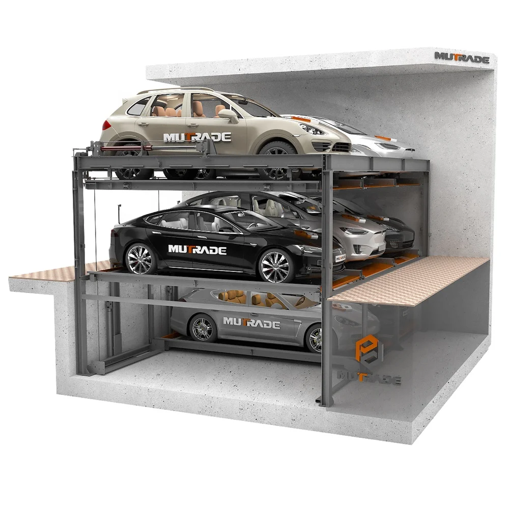 Residential Pit Garage Parking Underground Car Lift Elevator