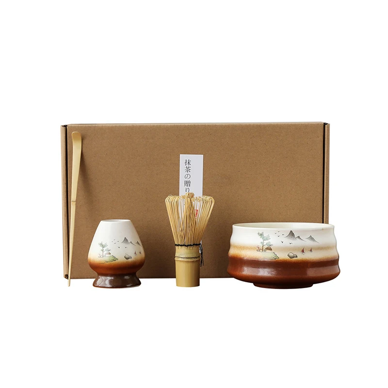 Japanese Kiln Transformation Baiben Li Matcha Set Eggbeater Matcha Tool Tea - Song Dynasty Tea Set