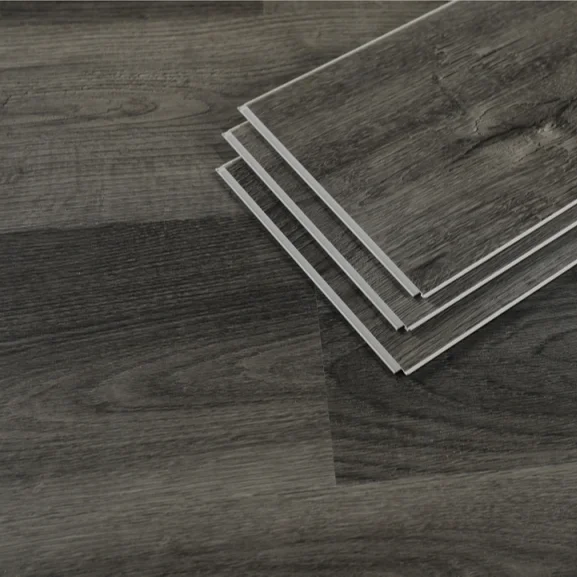 SPC flooring 4 mm grey wood grain vinyl flooring plank waterproof fireproof