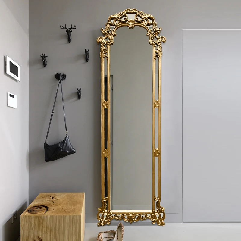 Classical European Decorative Wall Mirror Golden Craft Home Decor Baroque Mirror