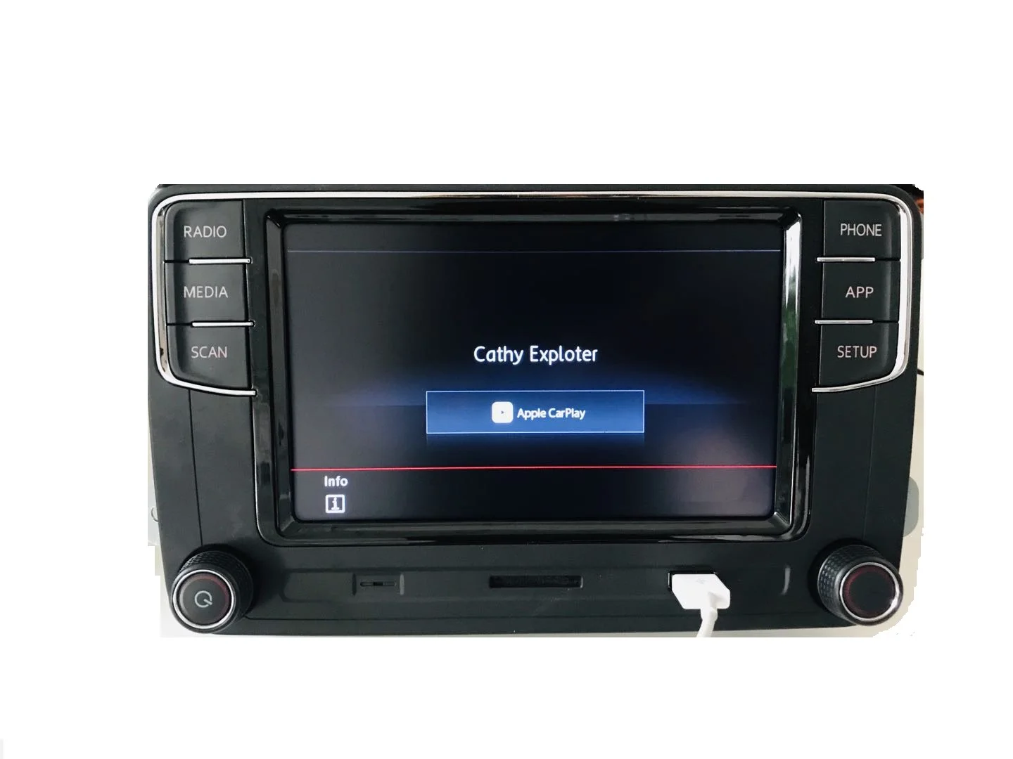 Автомагнитола OEM RCD330 187B мультимедийное радио для VW/Volkswagen/Golf/Passat/B7/B6/Skoda/Seat/Octavia CarPlay Android Auto
